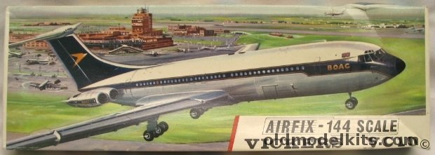 Airfix 1/144 Vickers VC-10 - BOAC, SK601 plastic model kit